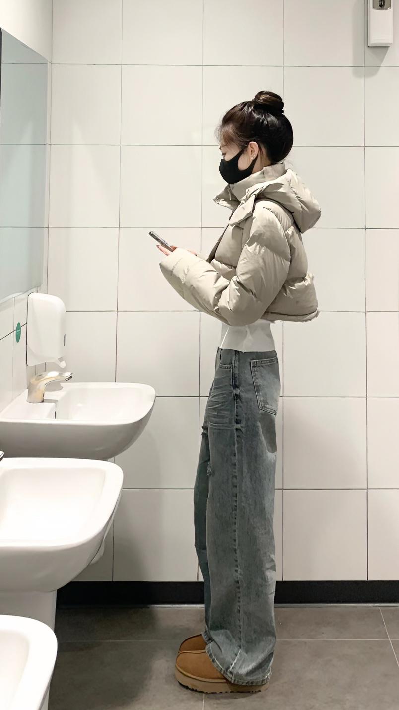 极简风穿搭。
