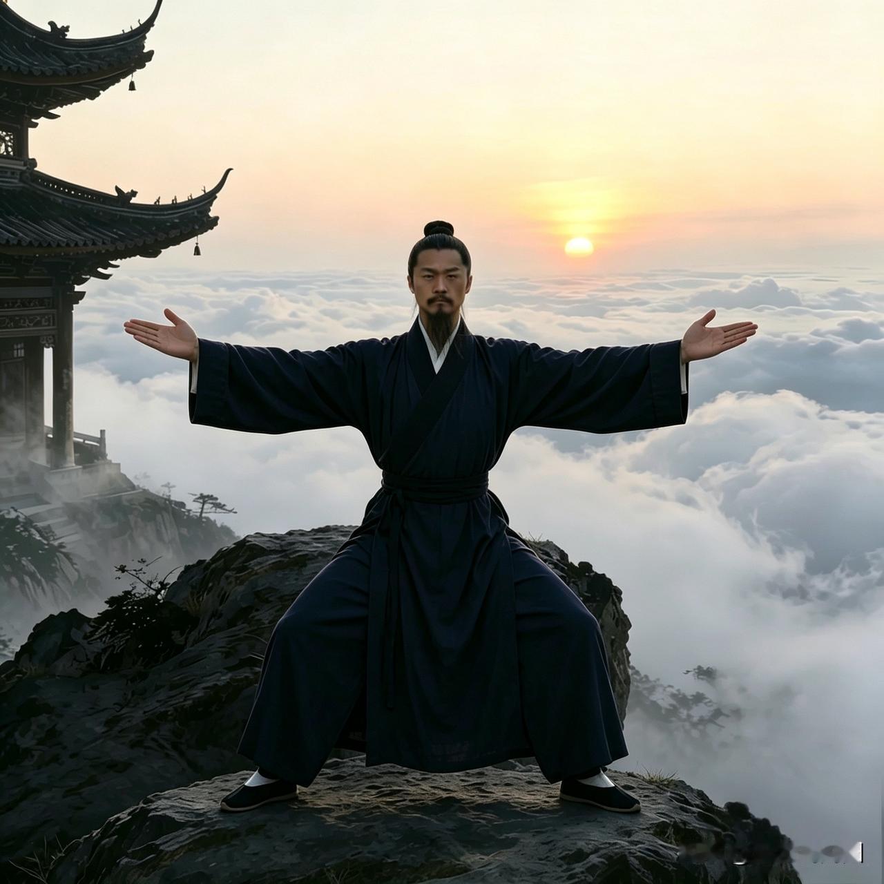 最简单的锻炼方法。
你们都想不到的，既不是动，也不是静。既是动，也是静。
双脚张