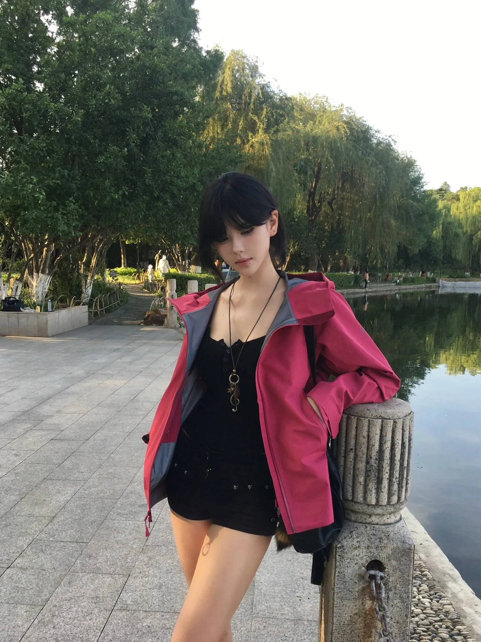 夏 湖边 我和你