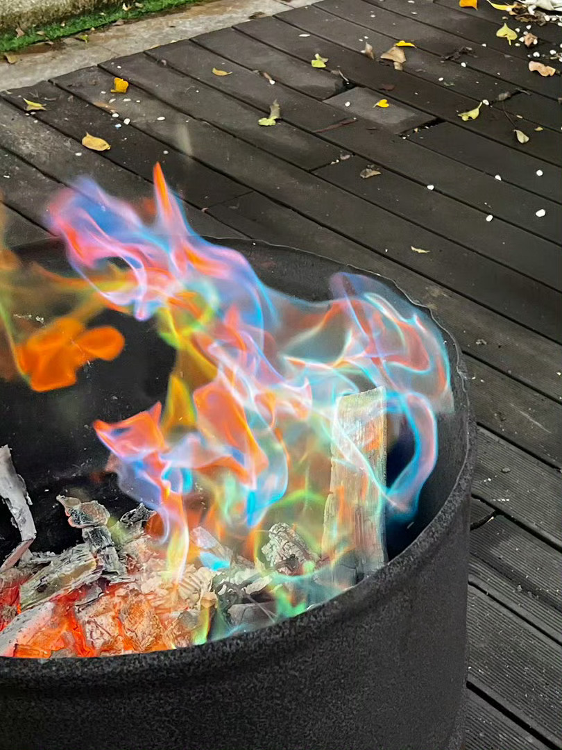 防止你没见过：彩色的火🔥 