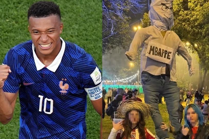 巴拉圭人在广场焚烧姆巴佩人偶事件完整缘由1. 赛场导火索：2026世界杯1/8决