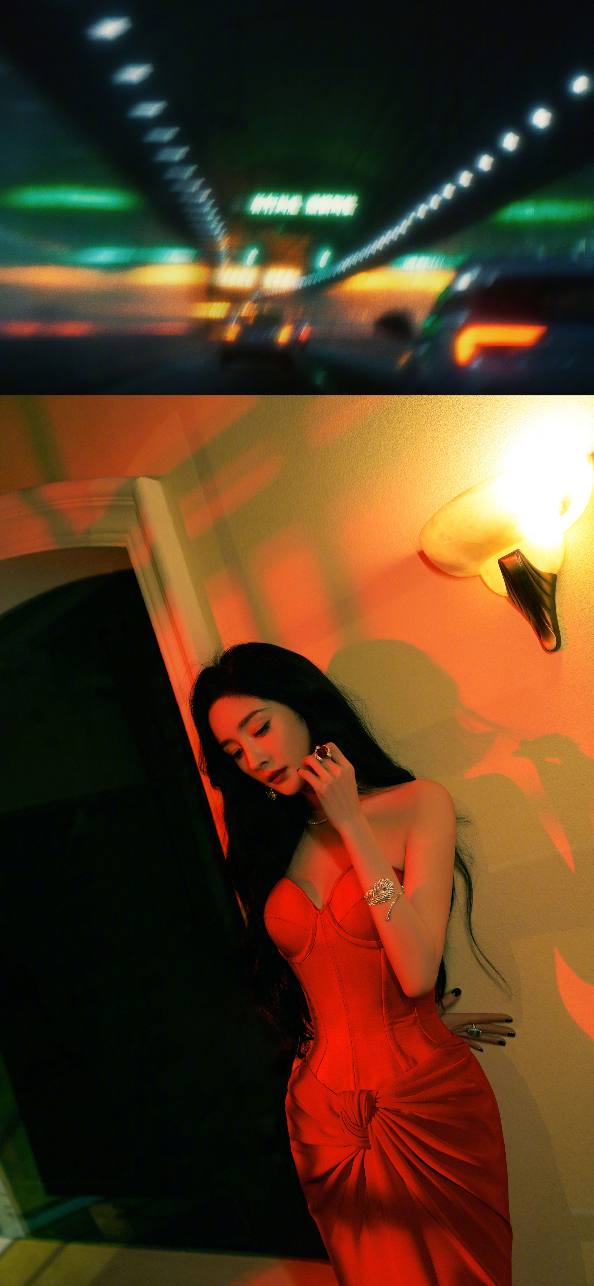 杨幂江山大同 ²⁰²³ ⁰³ ²⁵ 微博之夜上的质感演员，穿am，戴宝诗龙💋 