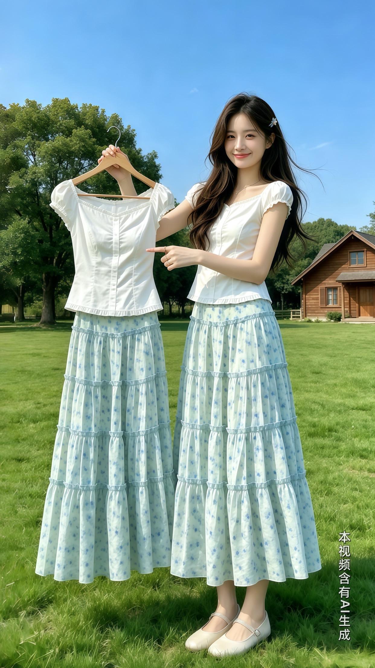 夏日不露腿穿搭安排上了 清冷感淡颜系一周穿搭 让配色决定穿搭 夏日万能...