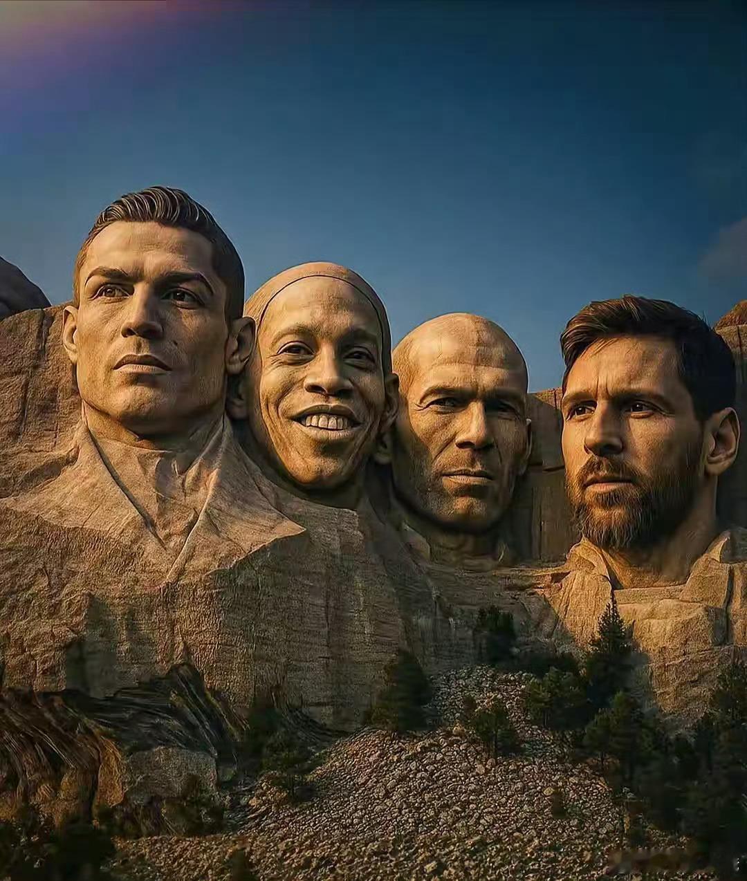 这就是西甲的总统山！不管是集体荣誉还是个人荣誉，C罗、小罗、齐达内和梅西，他们站