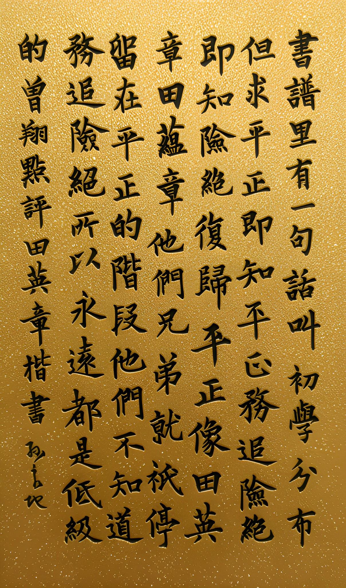 丑书曾翔评价美书田英章，是这样说的

“书谱里有一句话叫：
初学分布，但求平正；