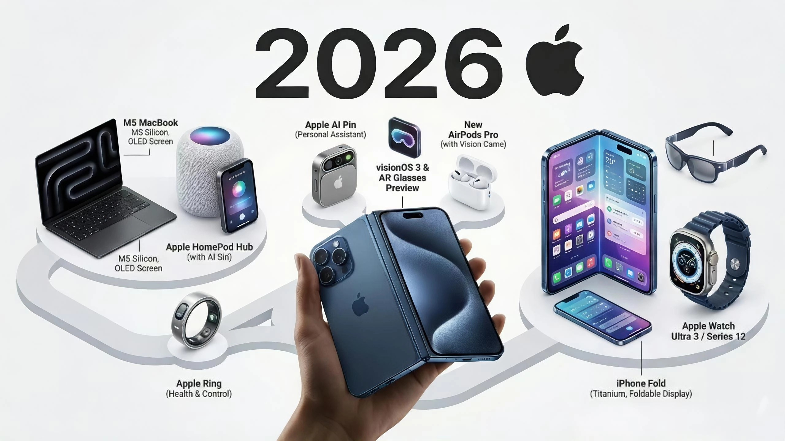 苹果20款新品曝光2026下半年到2027年底苹果将上线约二十款新品但有不少机型