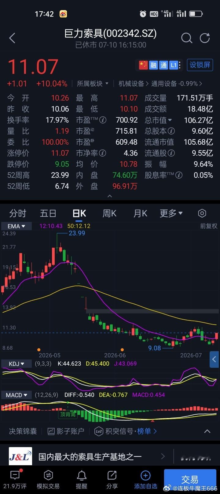 上市公司巨力索具被重罚突发重磅利空来袭！蹭商业航天题材造假披露，巨力索具被证监局