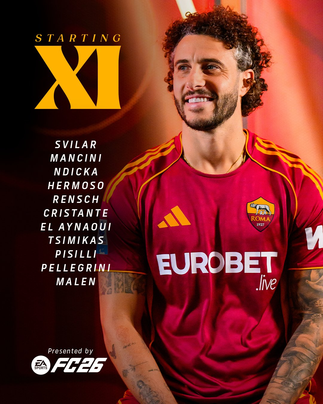 四个中场一起上了，没有尝试瓦兹/沙拉维/文图里诺，看着就感觉很钝…斯维拉尔 / 