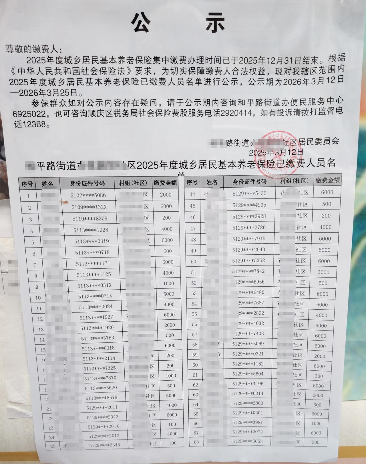 我所知道的，在南充，缴城乡居民养老保险按最高档次最开始好像是每年缴4000后面每
