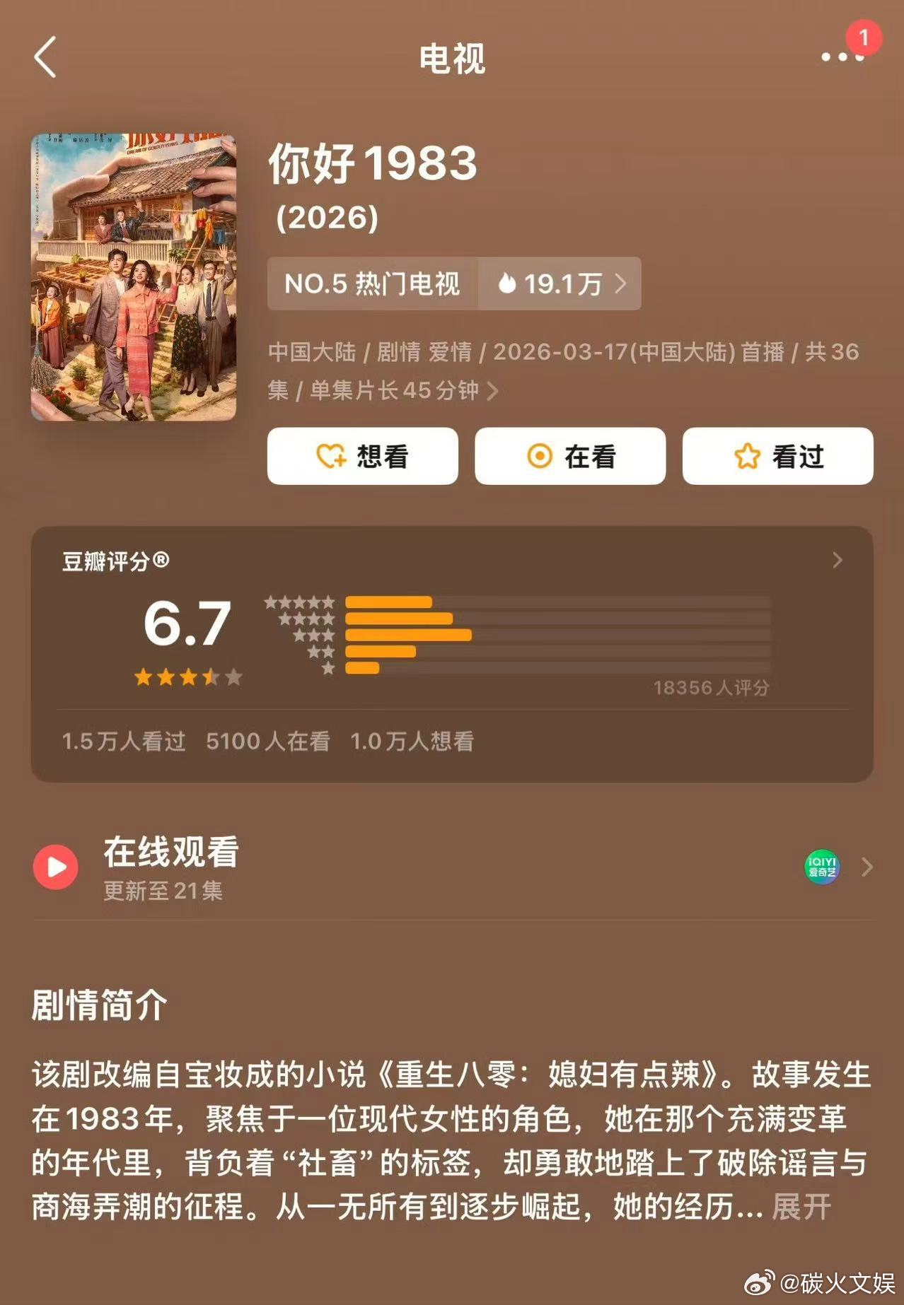 你好1983豆瓣分6.7你好1983豆瓣开分你好1983豆瓣开分，如何，