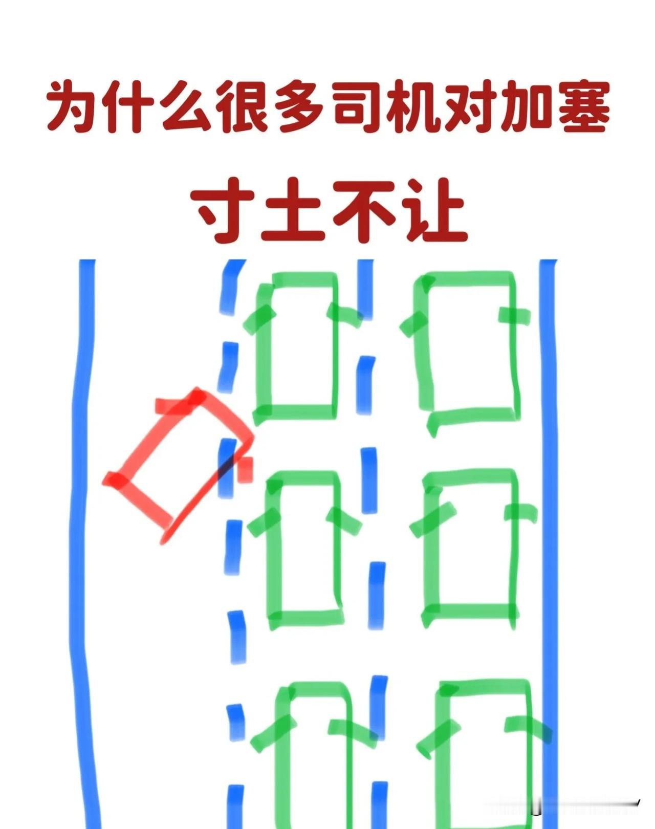 为什么很多司机对加塞这么寸土不让?
其实，到底是走错路了没办法了才加塞，还是小聪