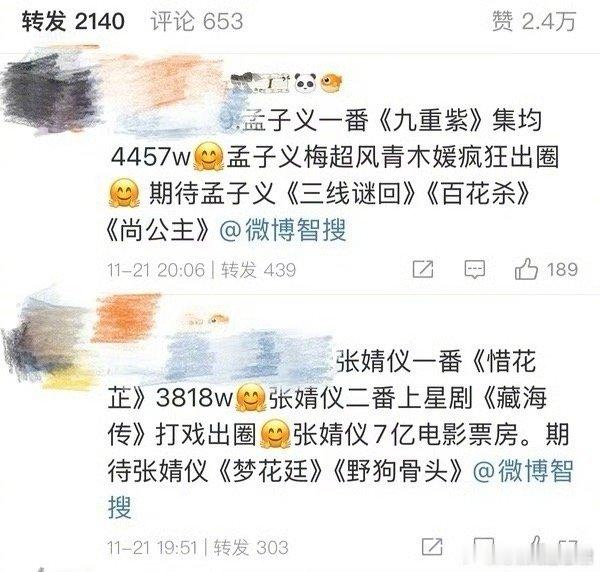 孟子义粉丝 张婧仪粉丝开始交流 这是怎么了 
