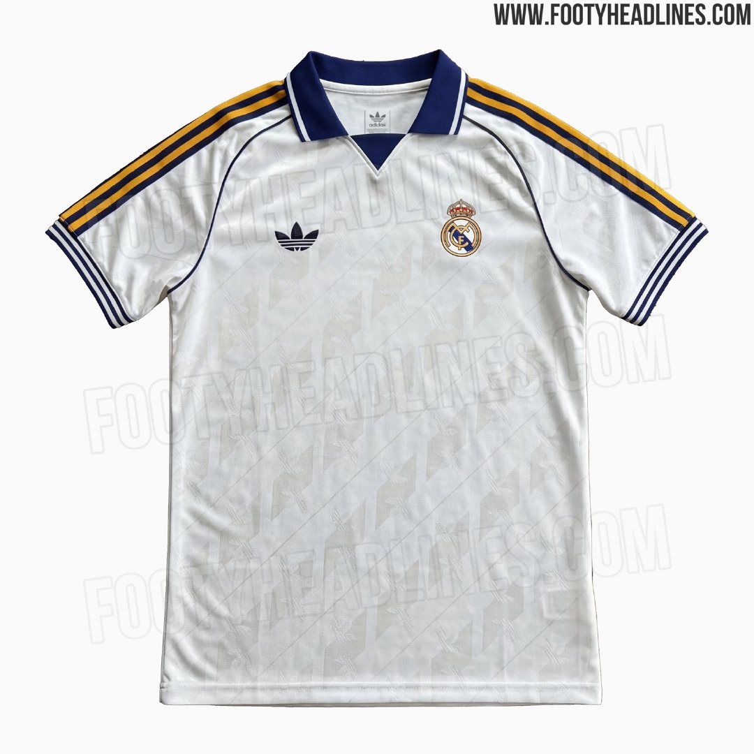 Footy Headlines：阿迪达斯&皇马即将推出两款复古风格的球衣。🤍?