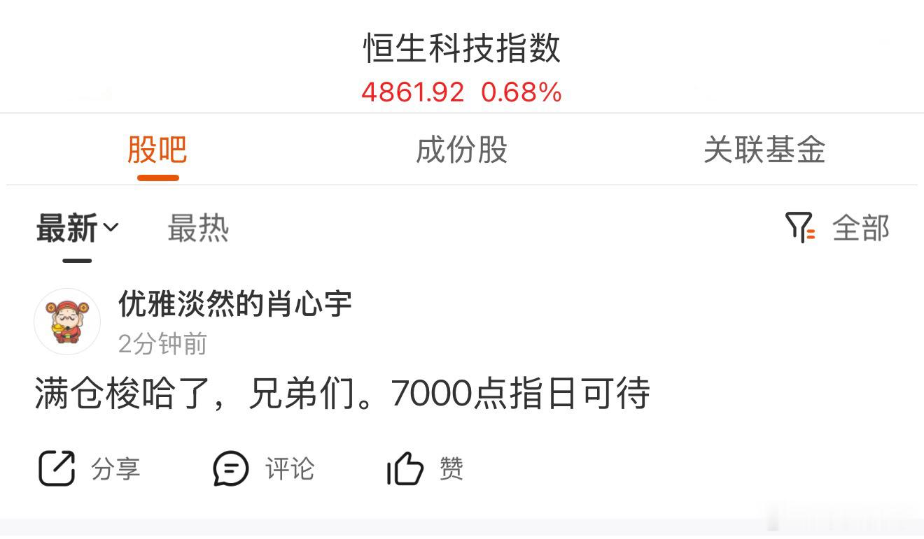 这玩意一出来我就害怕。港股恒生科技基金