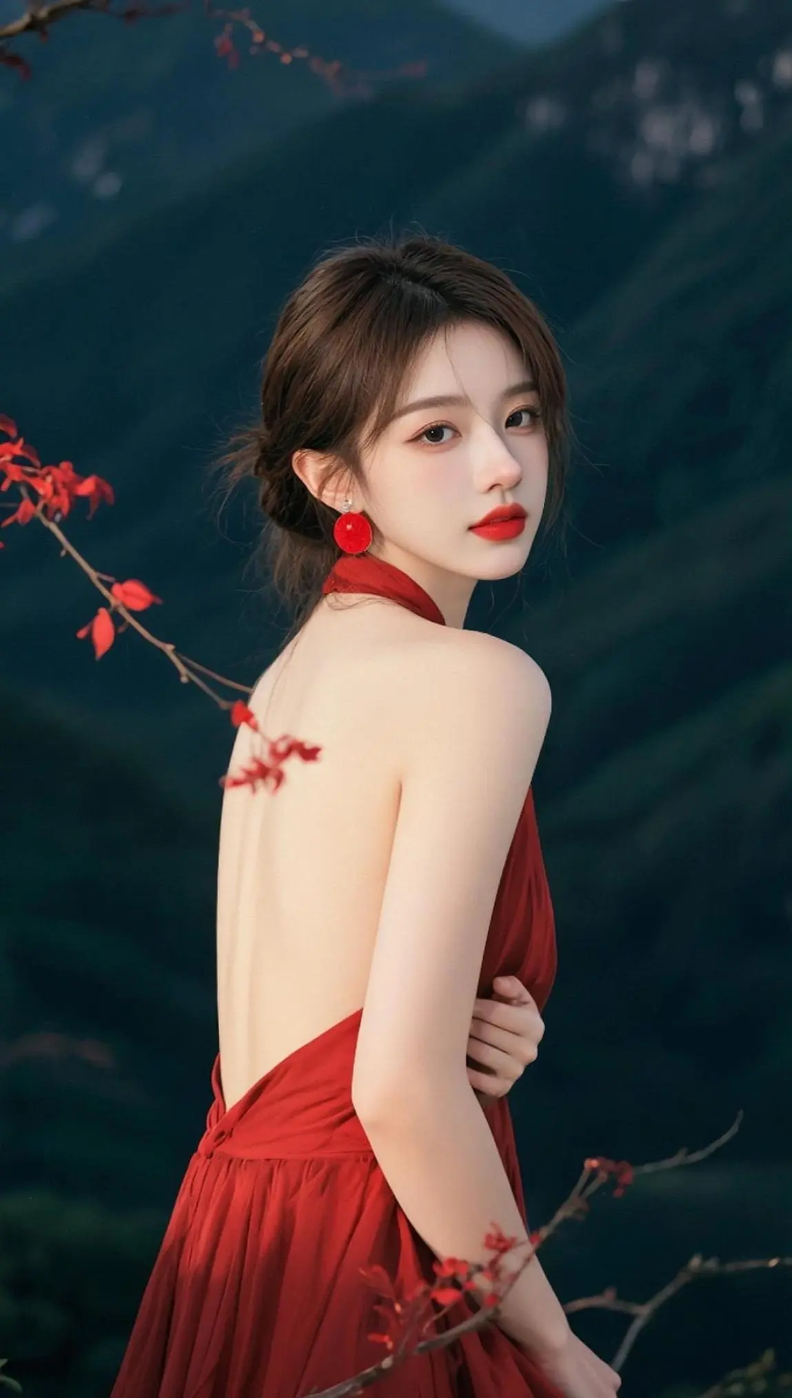 红裙氛围感写真     谁拍谁好看