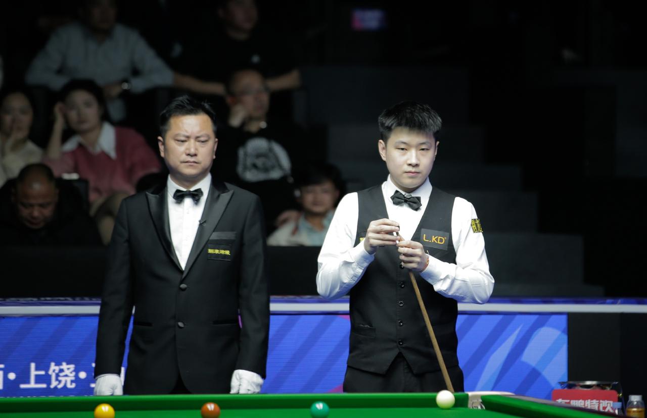 32进16轮次

赵心童打出两杆破百（100、118）和两杆50+（50、60）