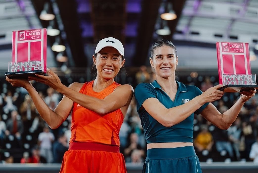 祝贺张帅搭档科斯蒂亚在林茨站夺冠，排名回升至世界第11，距离重返世界前十仅一步之