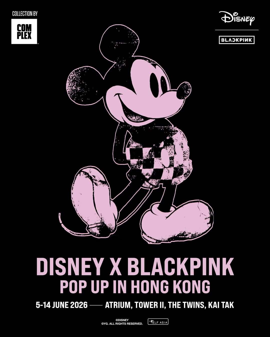 DISNEY x BLACKPINK 🖤🩷快闪店将于6月5 - 14日登录香