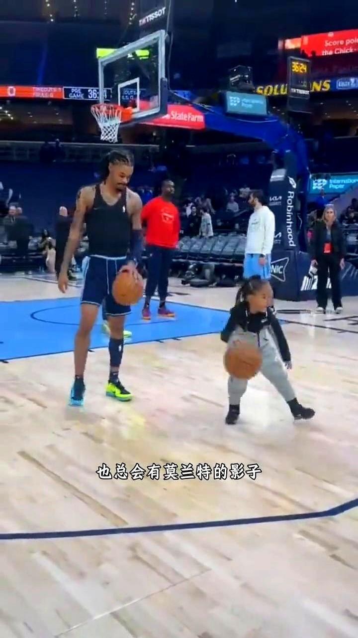 场均惹事的莫兰特，凭什么能让2米18的杨瀚森穿上他的后卫鞋观战？

两天前男篮热