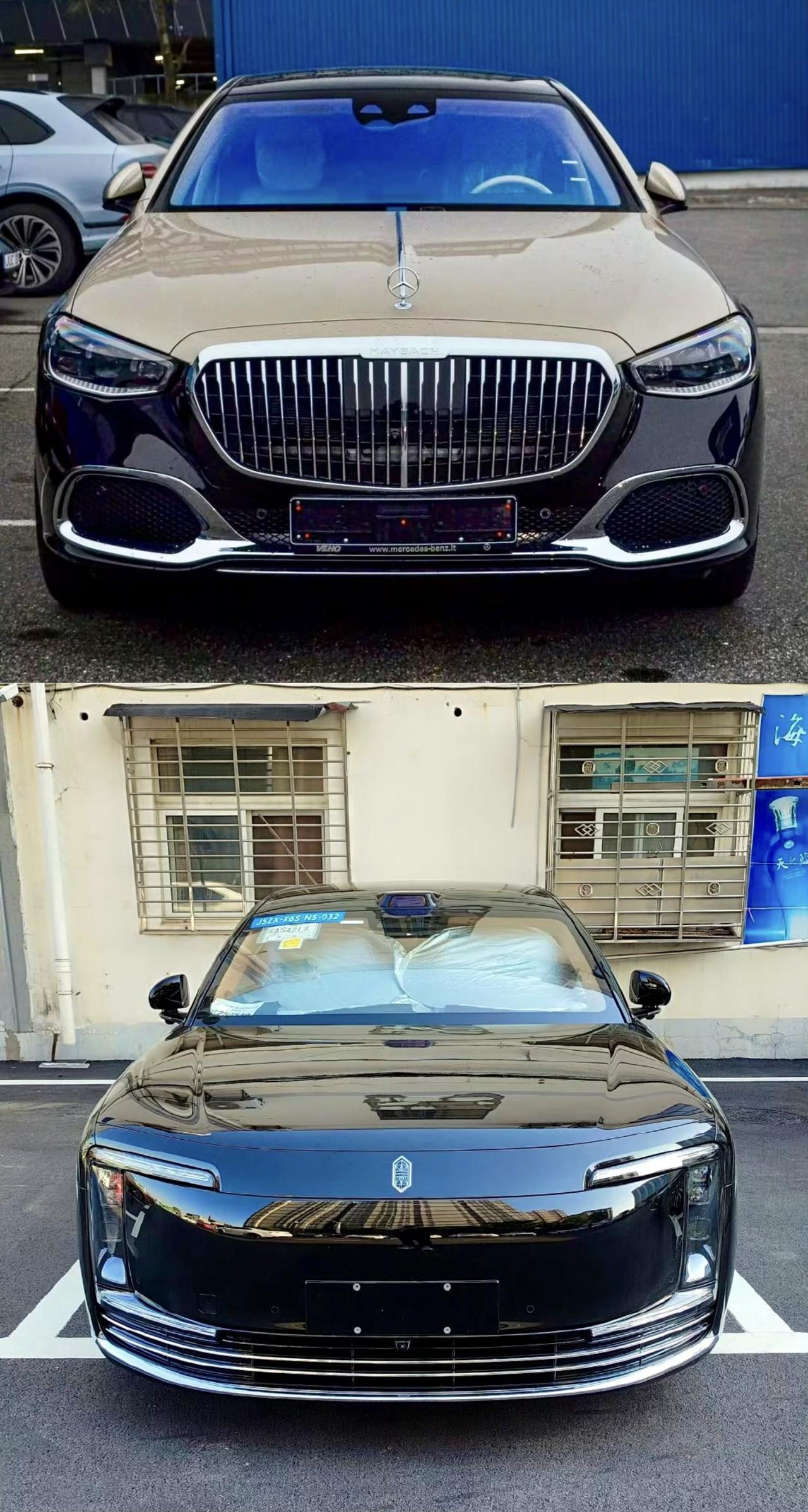 迈巴赫S级与华为尊界S800，啥牌子啥价格咱都不看，就这个外观，谁的气质最强[吐