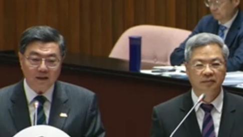 台“行政院长”卓荣泰14日赴“立法院”总质询备询，国民党“立委”赖士葆提到，除了