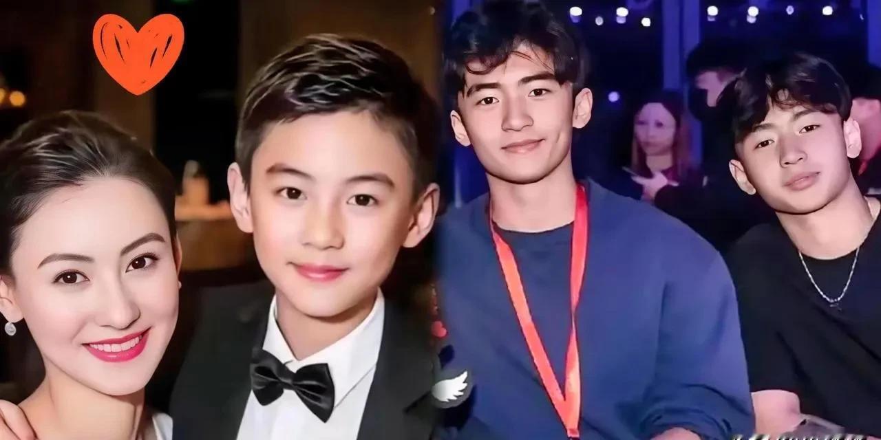 憋了整整7年，张柏芝三胎儿子的正脸还是被盯上了，这混血感也太强了吧！
看着照片