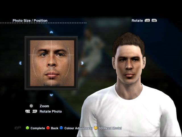 有趣的是，PES 2013 有一个功能，叫做 Face/Photo Import
