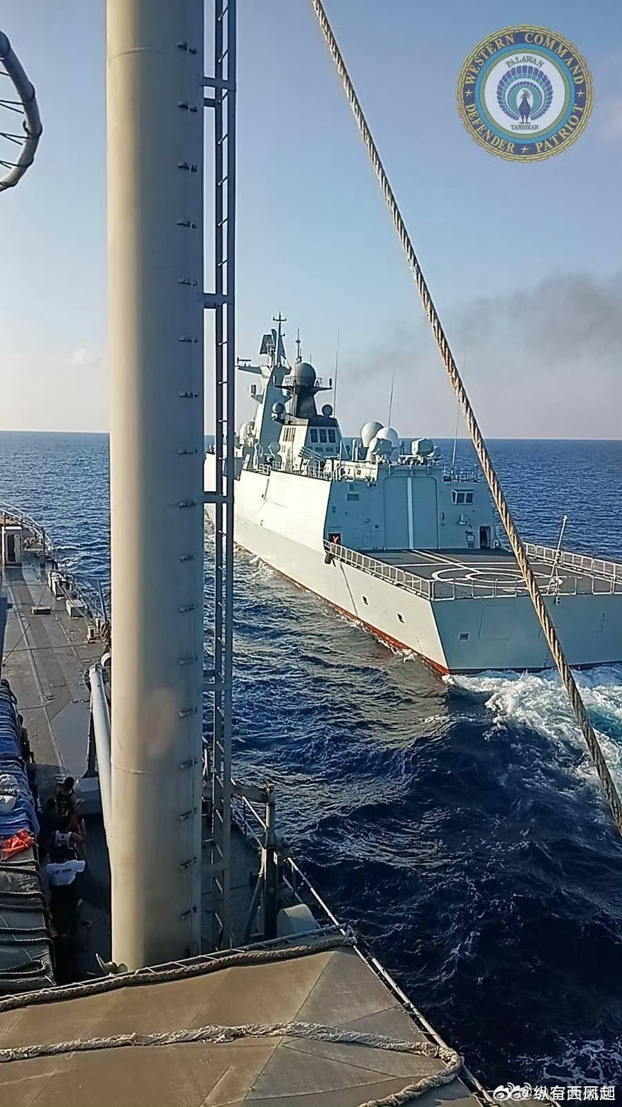 菲舰危险接近中方532舰战舰不是这么用的啊，哎，到底韬光养晦要多久菲舰不顾中方反