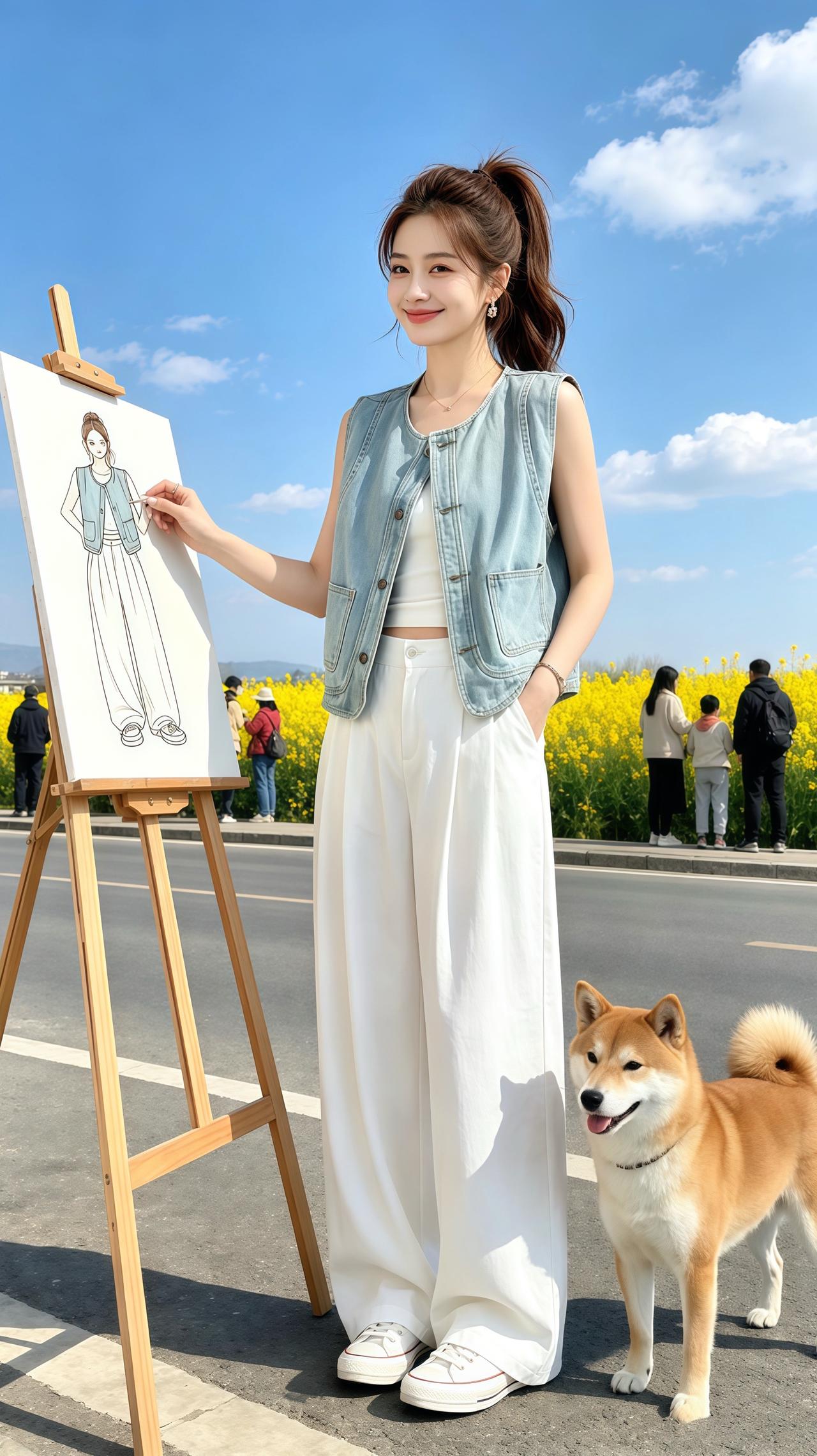 百搭宽松牛仔马甲 休闲百搭 洋气减龄