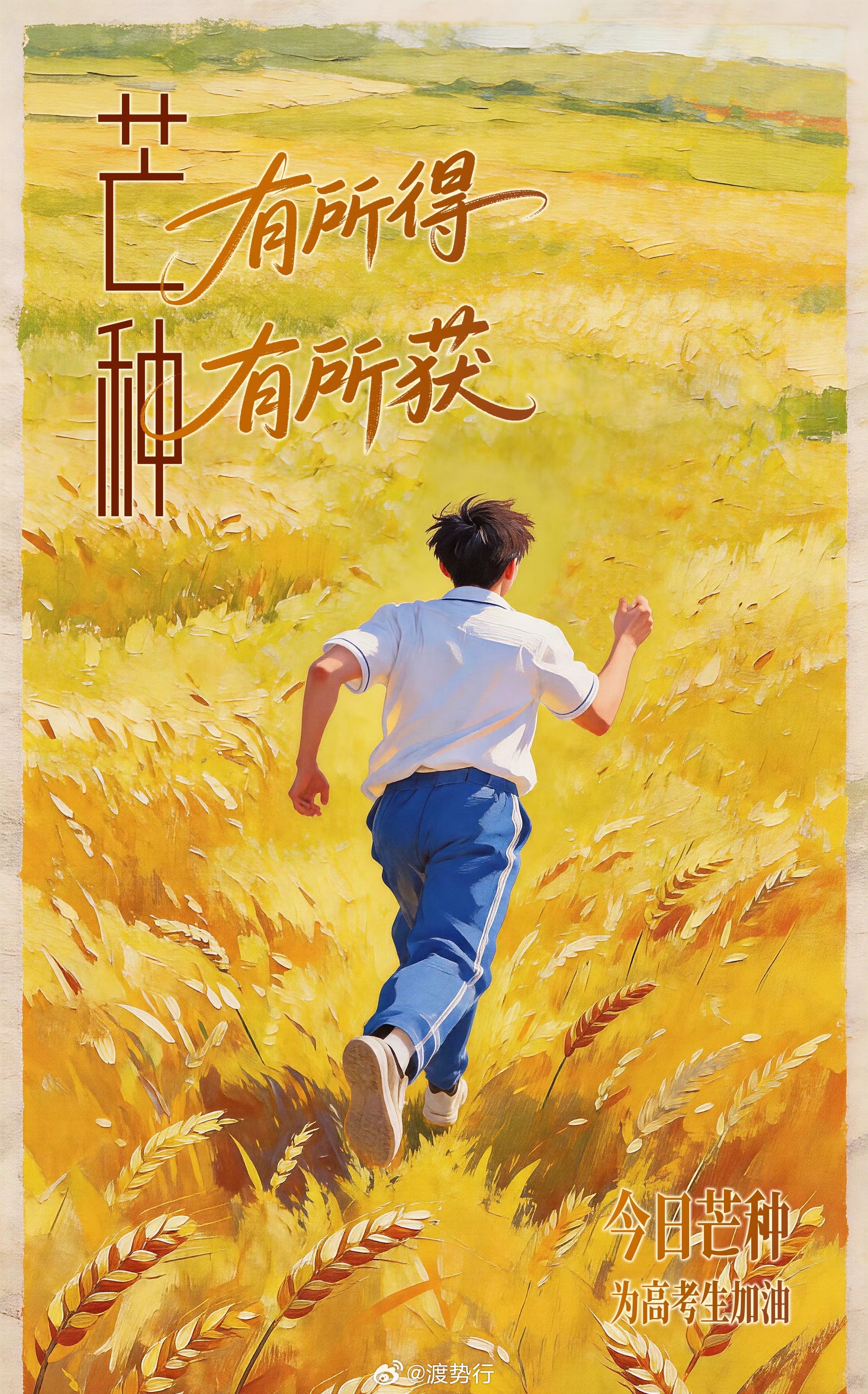 【🌾芒种丰盈时，少年折桂日🌾】今日芒种，万物有序，忙而不茫。耕耘终有回响，笔
