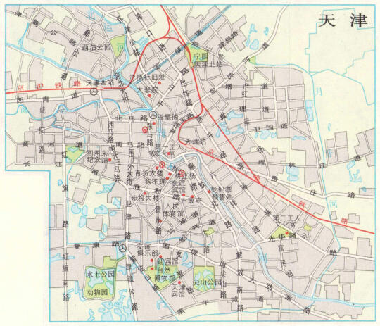 1991年天津地图