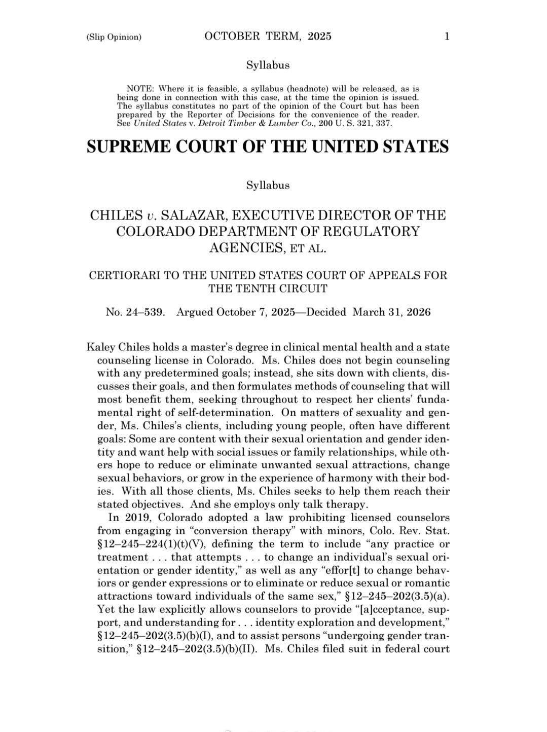 科罗拉多州2019年通过法律，禁止持照心理健康专业人士对18岁以下未成年人进行将