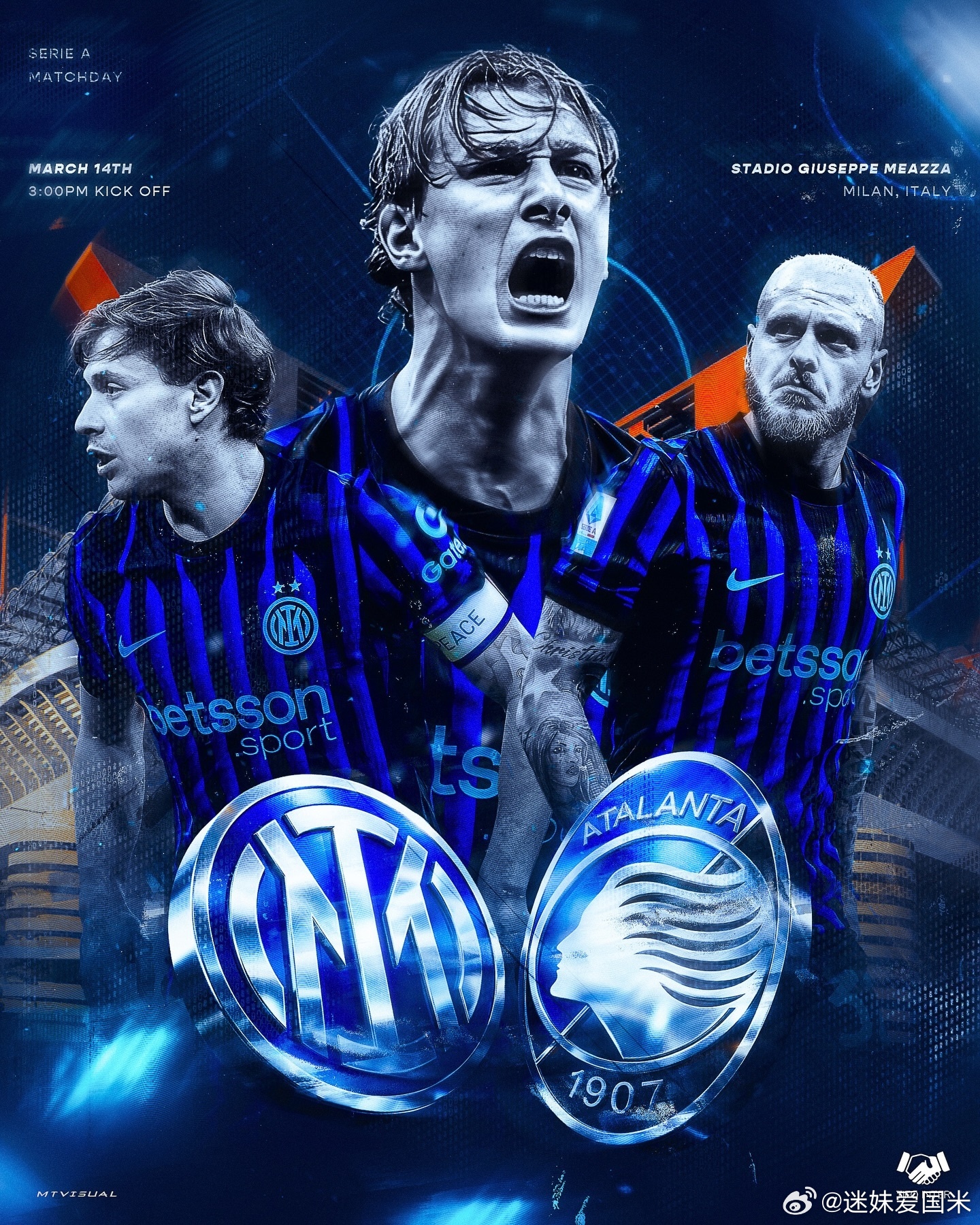 国际米兰vs亚特兰大，今晚十点。争冠冲刺开始了，国际米兰加油呀🔵⚫😘国际米兰