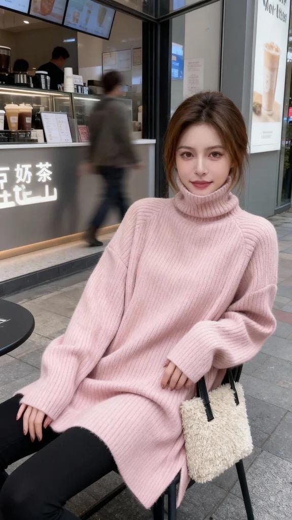 毛衣控 约会穿搭 毛衣穿搭 显瘦穿搭 微胖女生