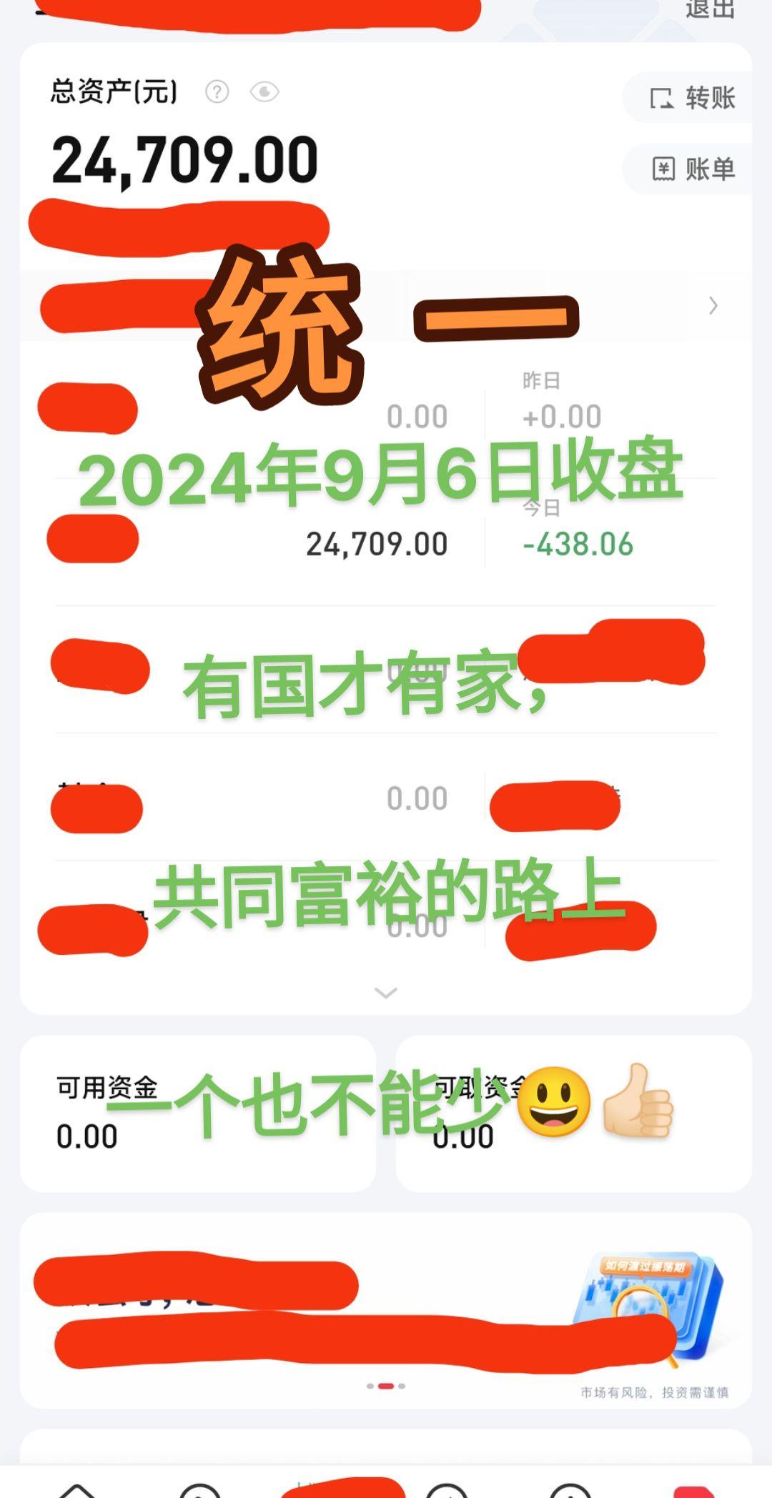 实盘记录 入市有风险投资需谨慎