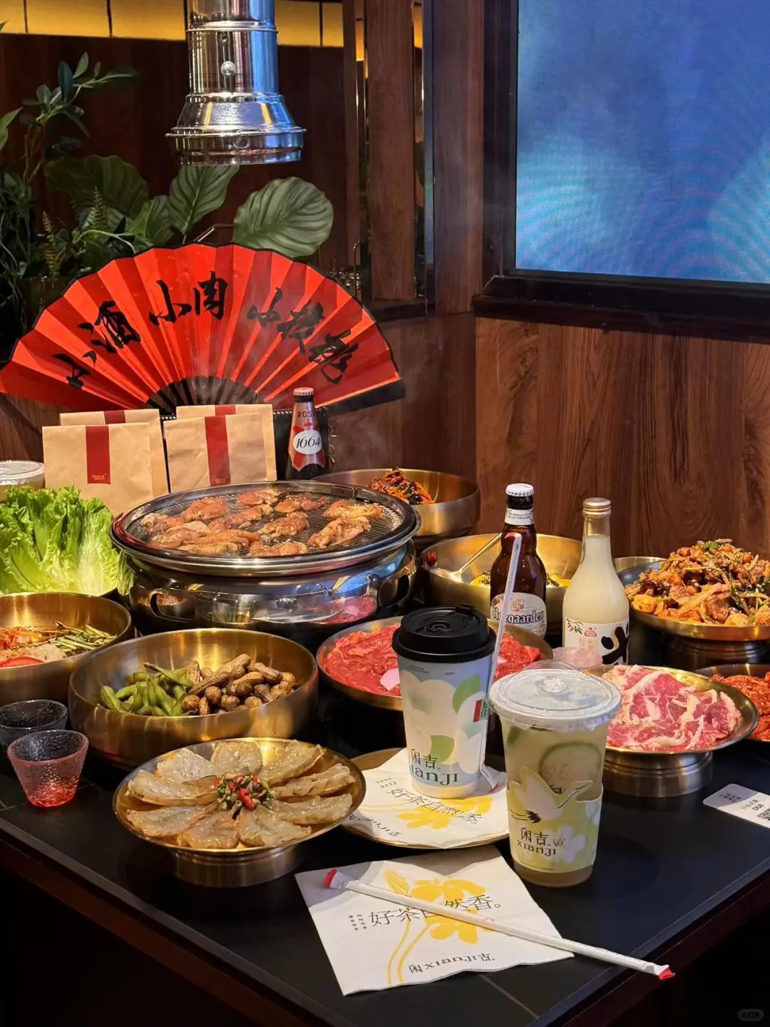 兰州！适合聚会的小核桃烤肉馆！氛围感🤎