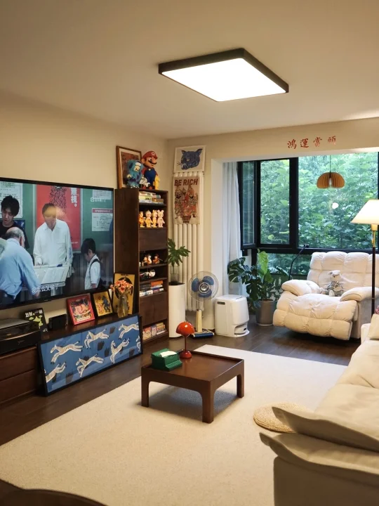 在北京，暴雨来临前让人心安的家🌧️🛋