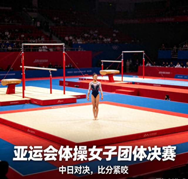 亚运体操女团决赛，中国小花顶住压力，拿下14连冠