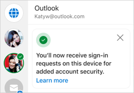 Outlook for Android 已经集成微软账号验证功能，Outlook