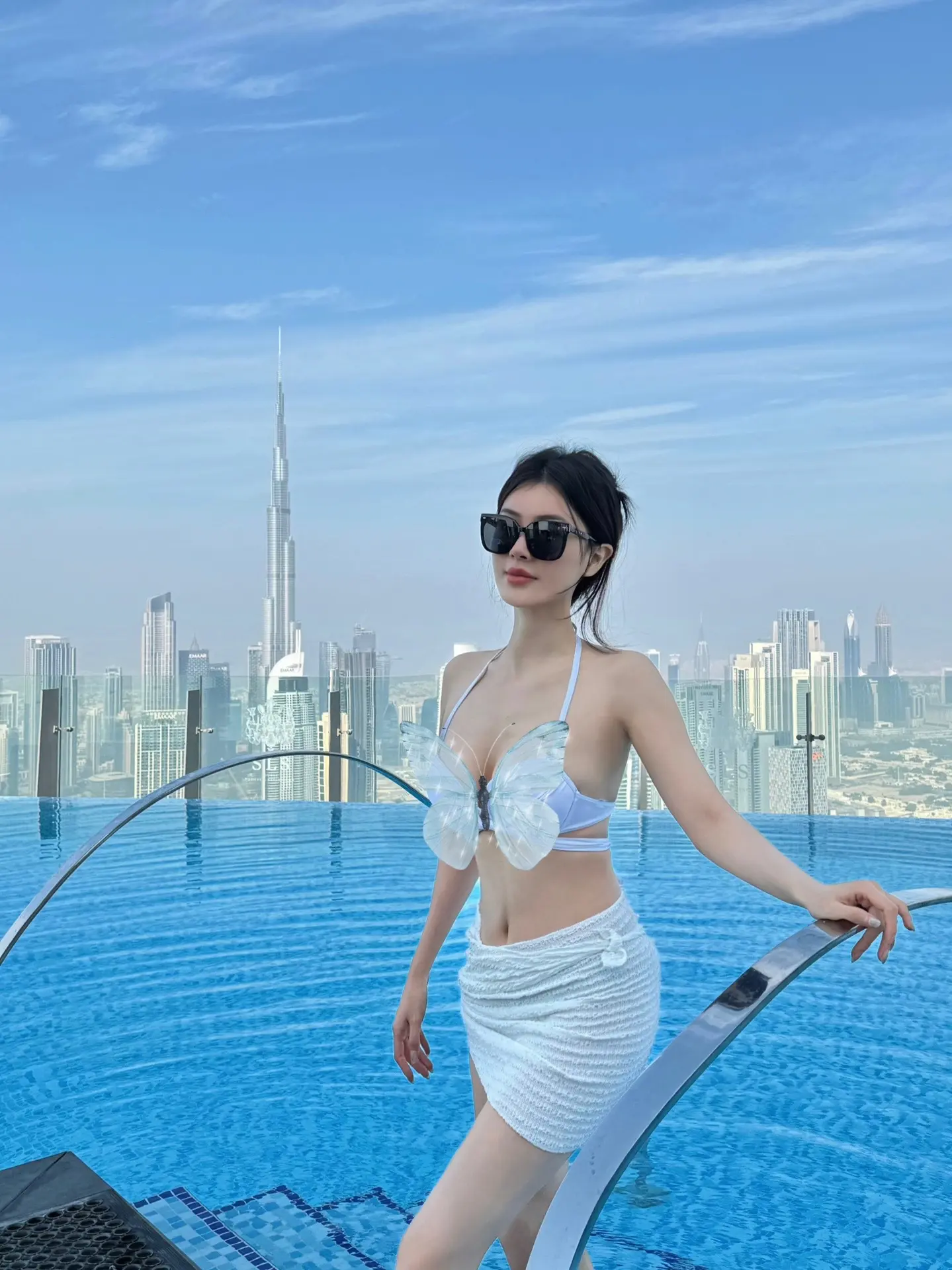 迪拜最高空泳池酒店🏝️。