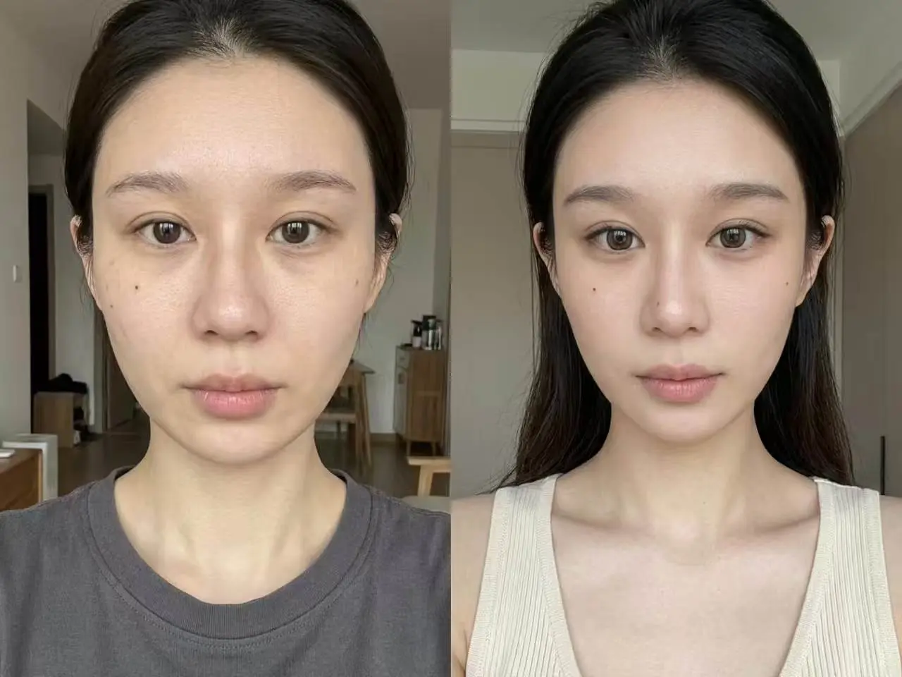 明明睡够八小时，看着依旧疲惫憔悴。 这段时间慢慢调整面部状态，侧重肌肤...