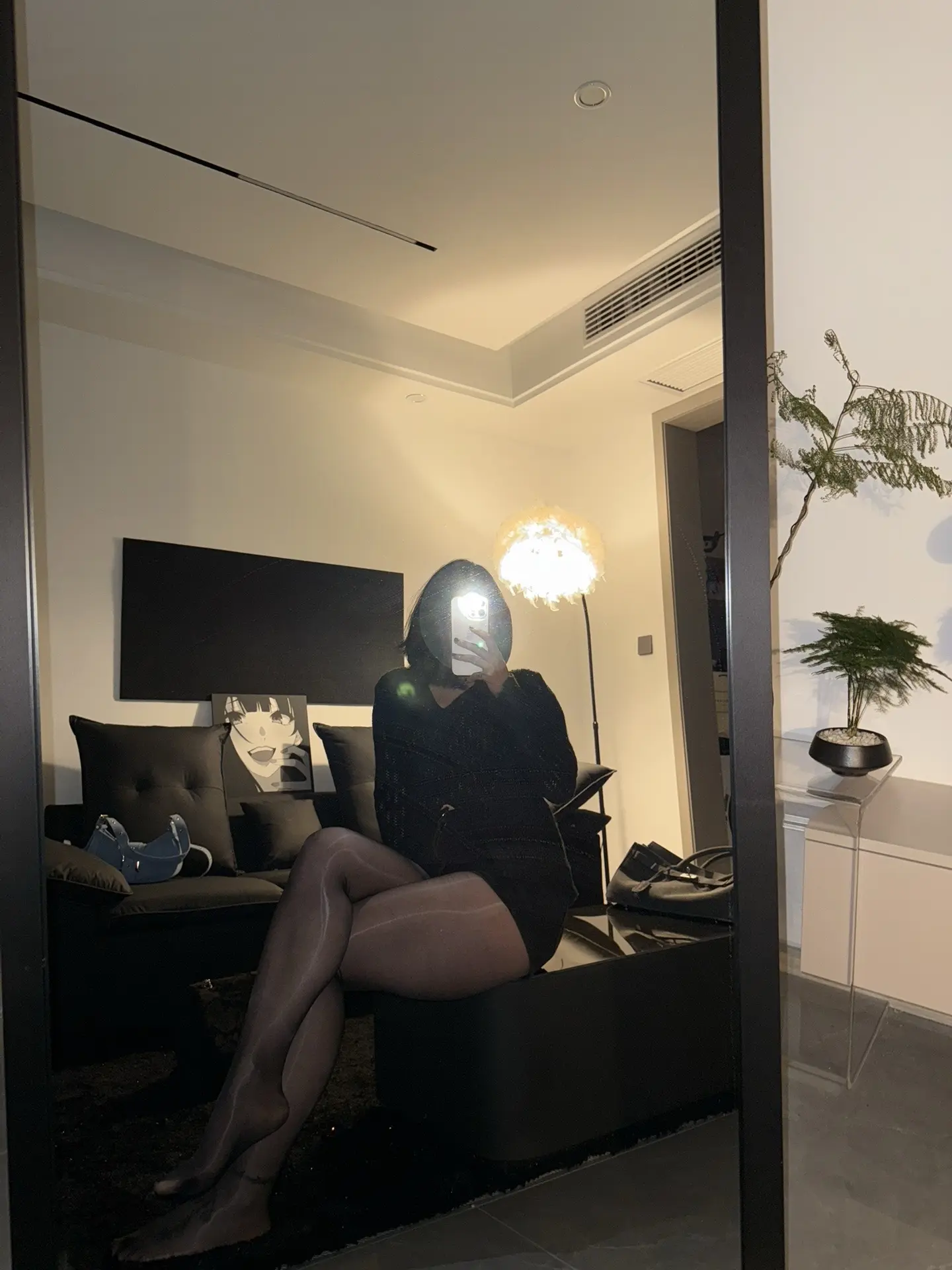 ootd穿搭 对镜拍