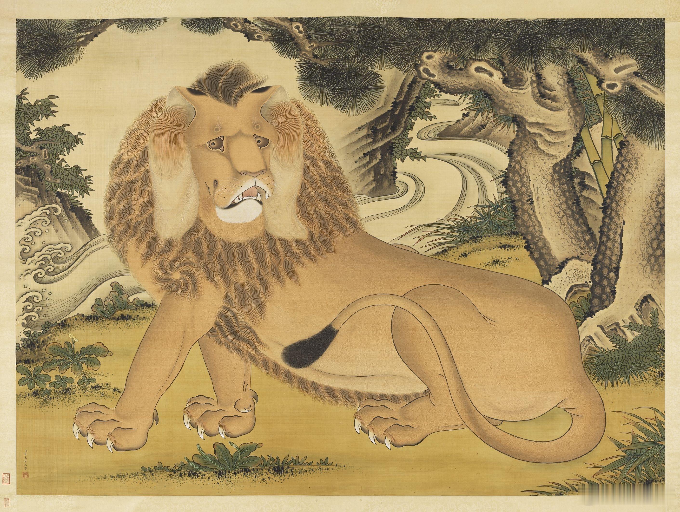 狻猊图，台北故宫博物院/藏 ​​​