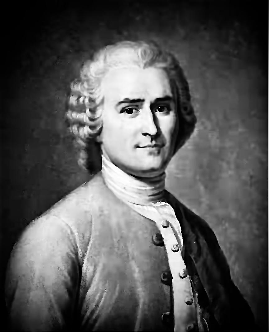 卢梭的经典语录
1、人生而自由，却又无不住在枷锁之中。自以为是其他一切的主人的人