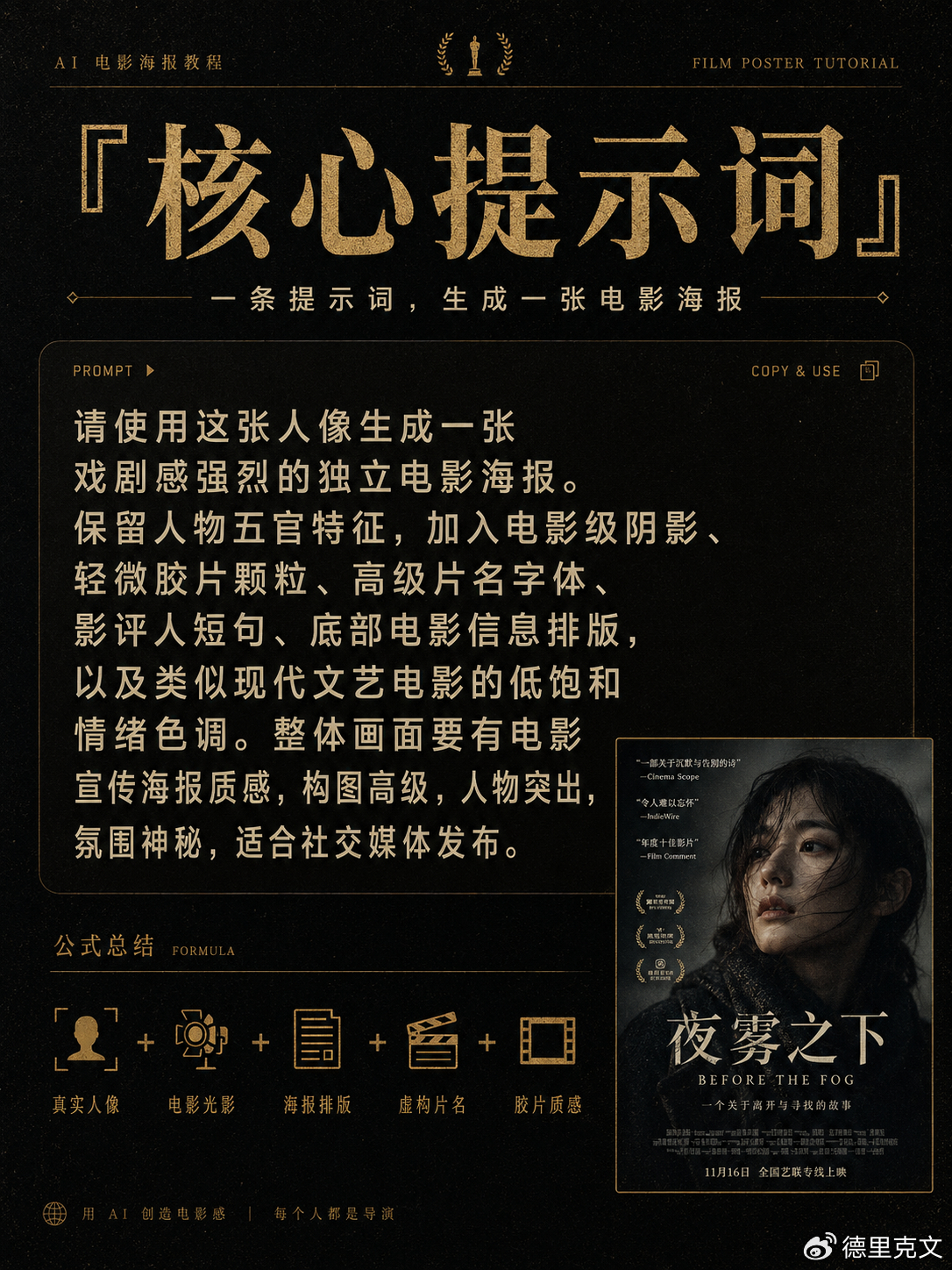 今天这个玩法，特别适合社交媒体传播。把一张普通自拍丢进 AI，出来可能就是一张“