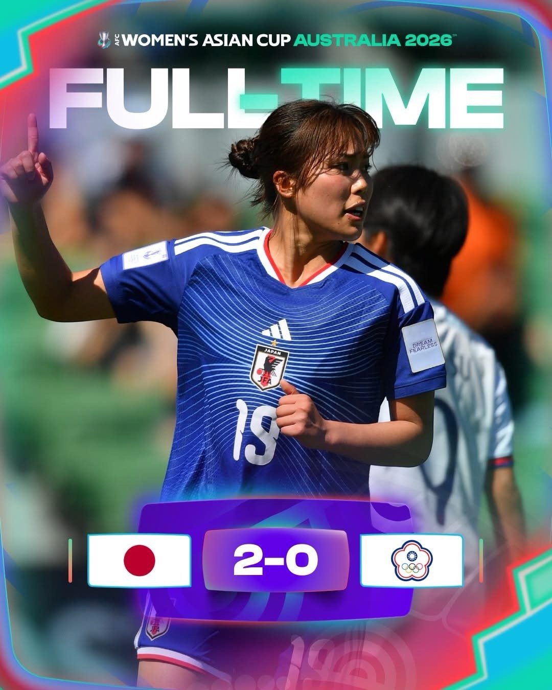 先回顧番尋日進行嘅女子亞洲盃分組賽C組嘅首輪賽事，日本喺「超曬班」嘅情況下輕取中