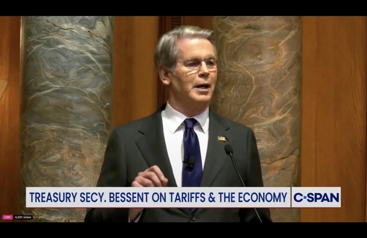 狡辩

美国财政部部长贝森特：“尽管民主党、消息不灵通的媒体以及那些摧毁我们工业