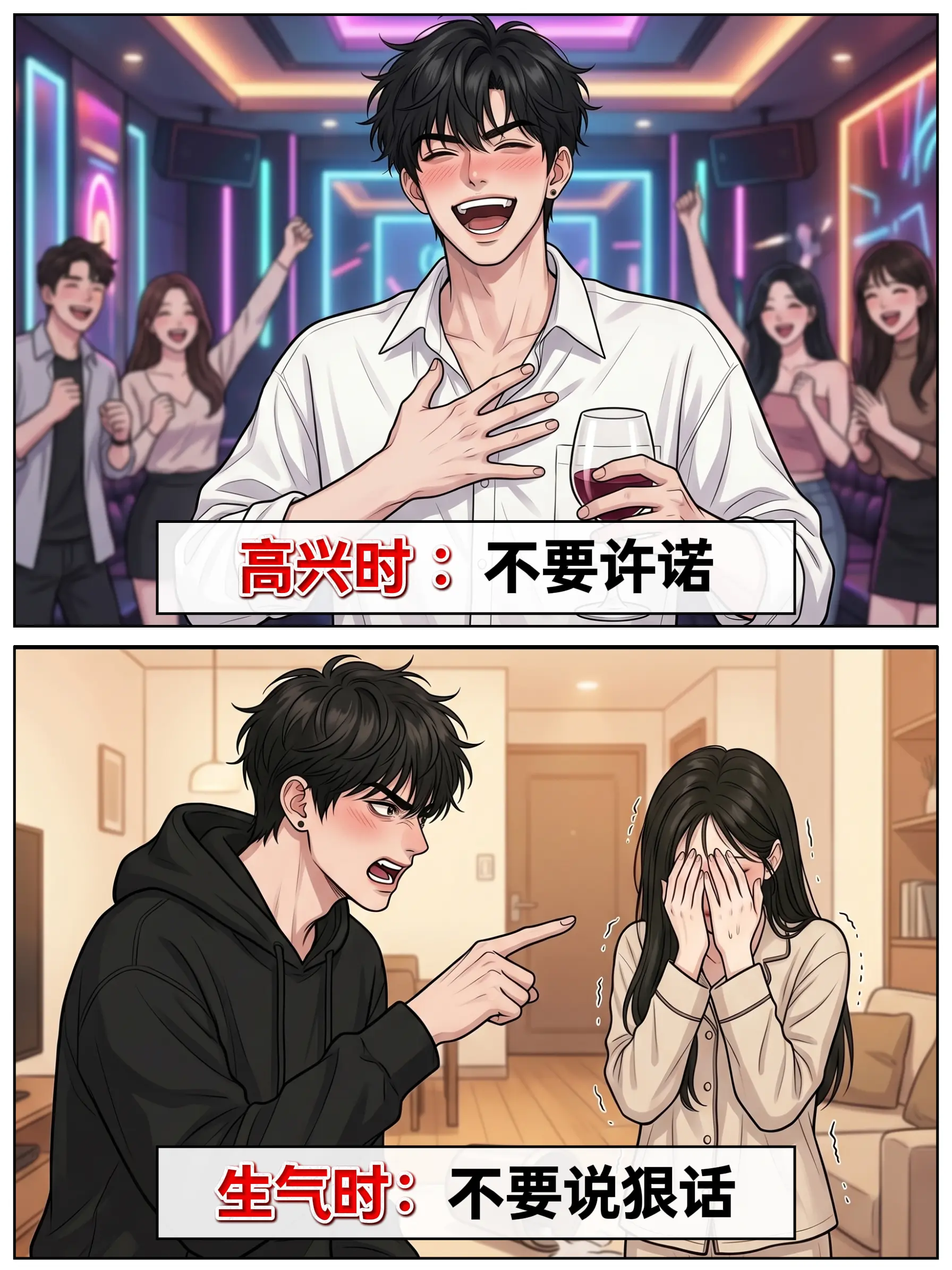 千万不要在高兴的时候许下承诺。