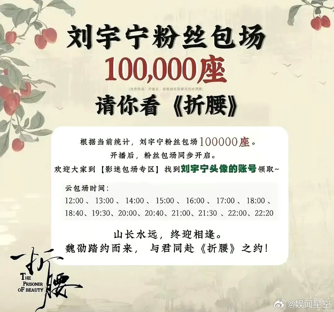 刘宇宁粉丝开始云包场了！这部剧让宋祖儿耽误了，她该主动自觉多包点[思考] ​​​