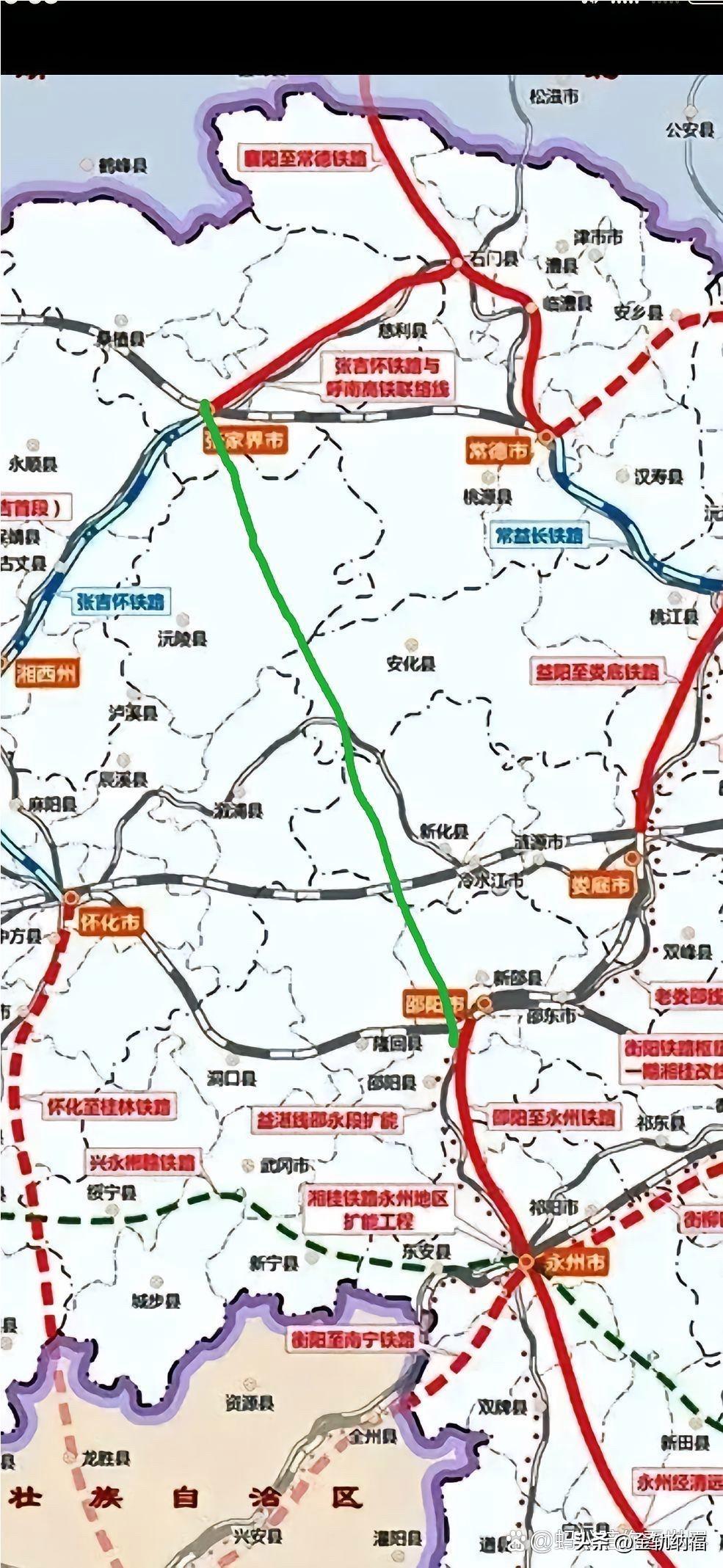 湖南铁路规划的缺陷！如果能这样规划一条，湖南铁路就完美了，既填补了省内空白区，又